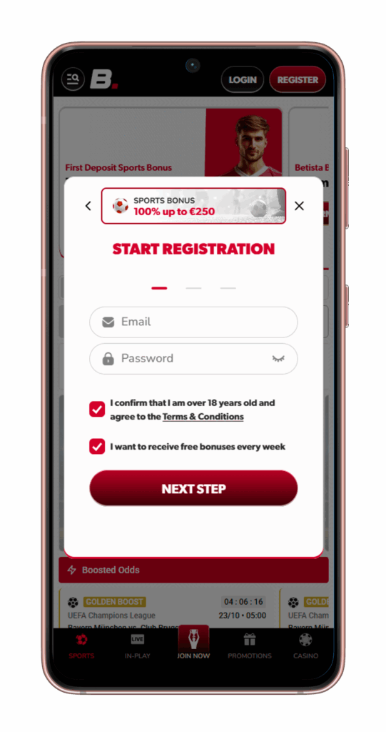 betista casino mobile sign up 2